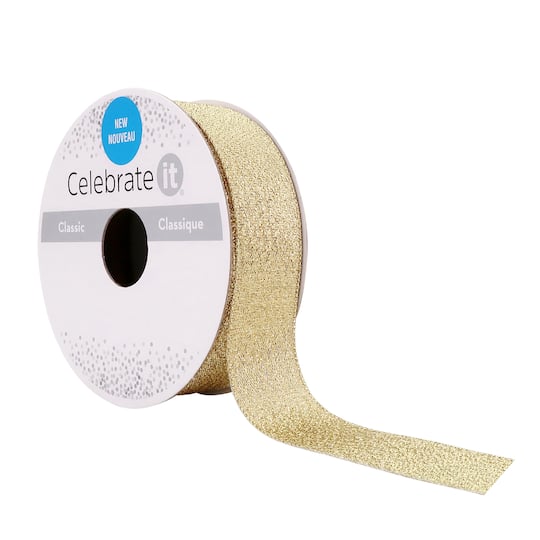 7/8" x 5yd. Metallic Ribbon by Celebrate It™